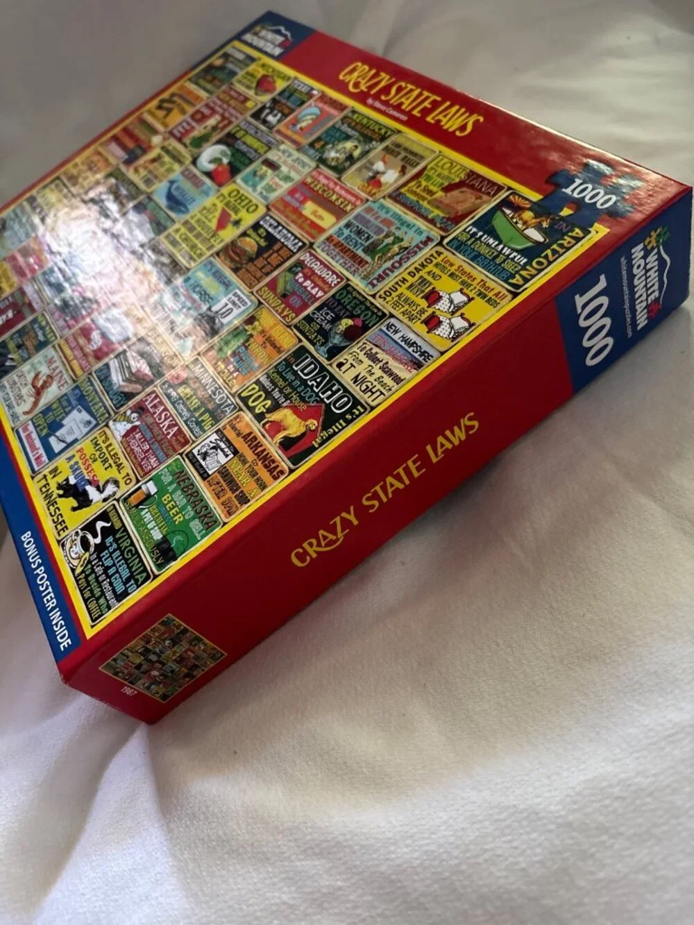 Crazy State Laws Jigsaw Puzzle 1000 Pieces By White Mountain With Bonus Poster I